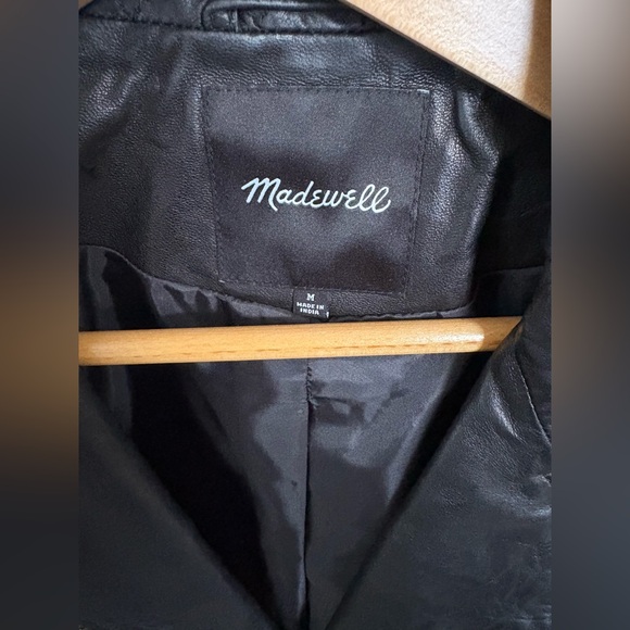 Madewell Women’s Leather Jacket size M - Picture 8 of 9